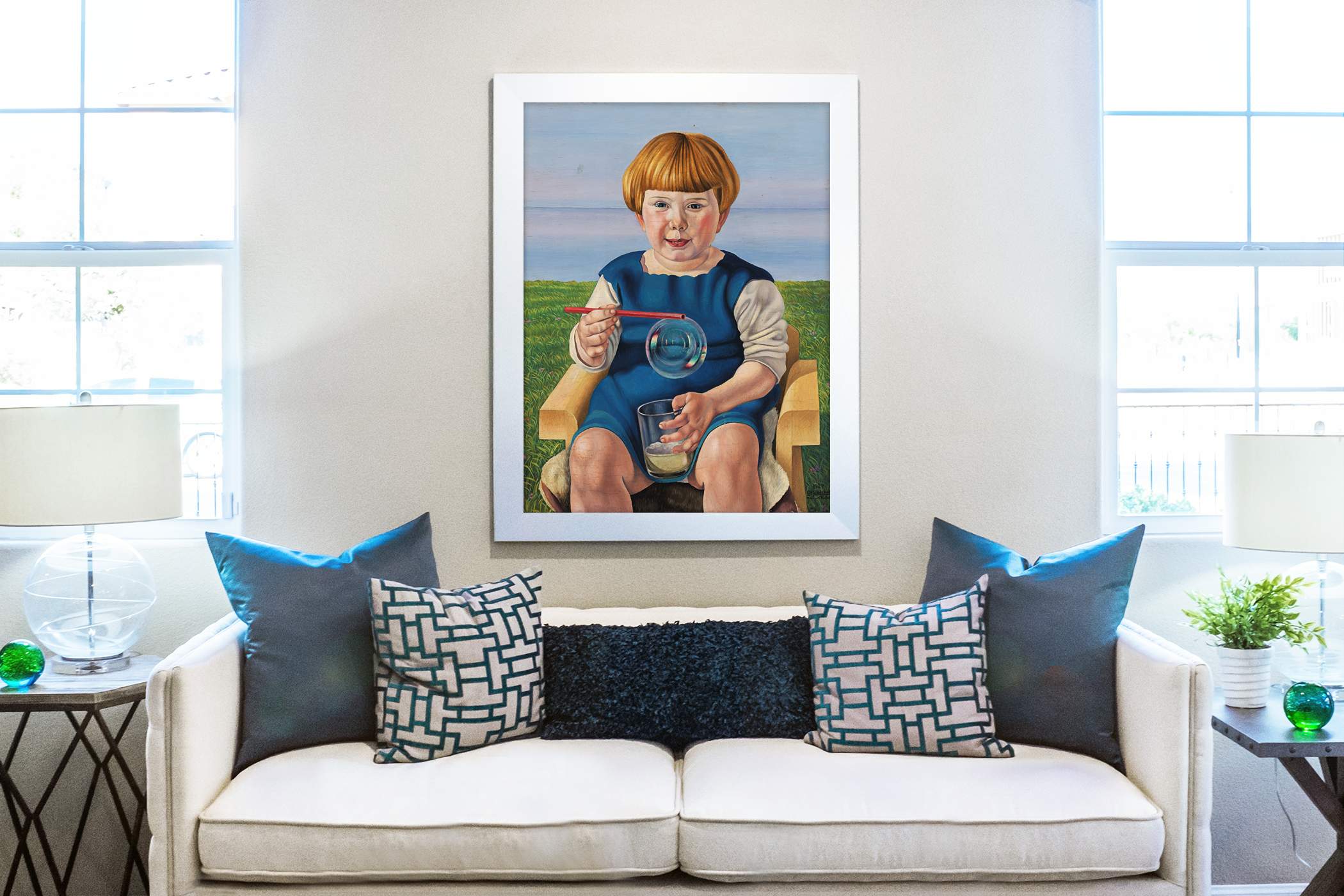 The Soap Bubble - Ignaz Epper - Premium canvas 430g (gallery quality)