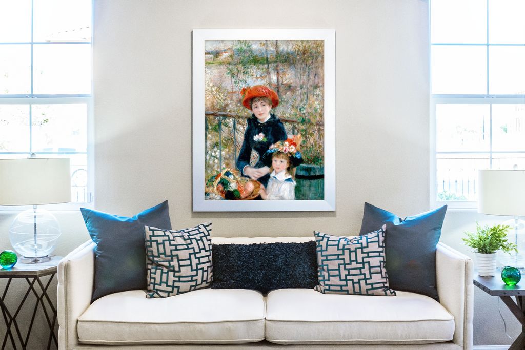 Sur la terrasse - Pierre-Auguste Renoir - Toile premium 430g (qualité galerie)