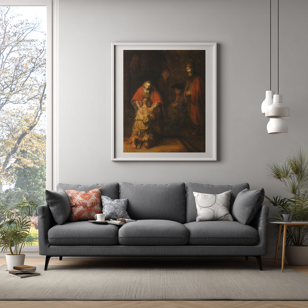 Le retour de l'enfant prodigue - Rembrandt - Toile premium 430g (qualité galerie)