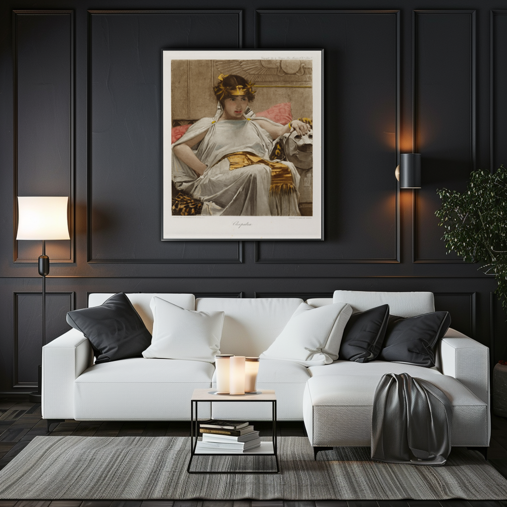 Cléopâtre - John William Waterhouse - Toile premium 430g (qualité galerie)