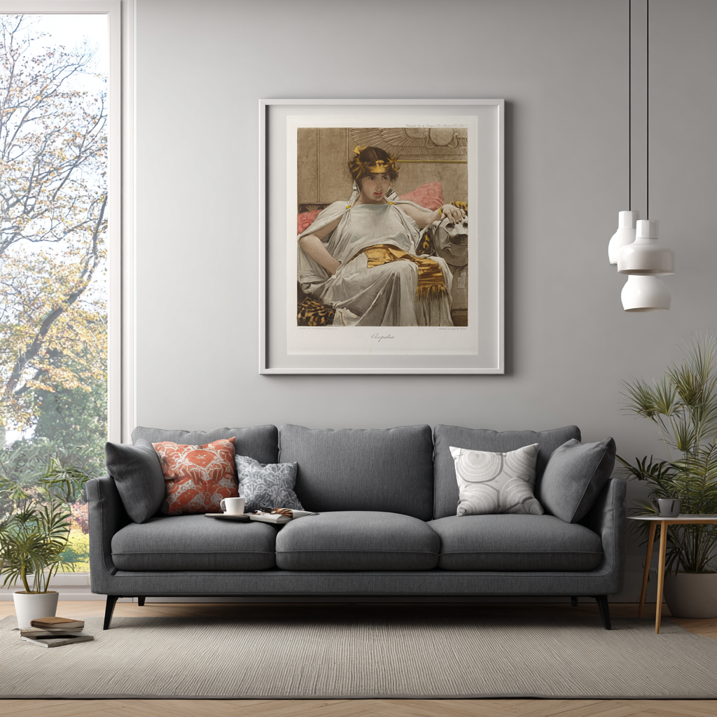 Cléopâtre - John William Waterhouse - Toile premium 430g (qualité galerie)