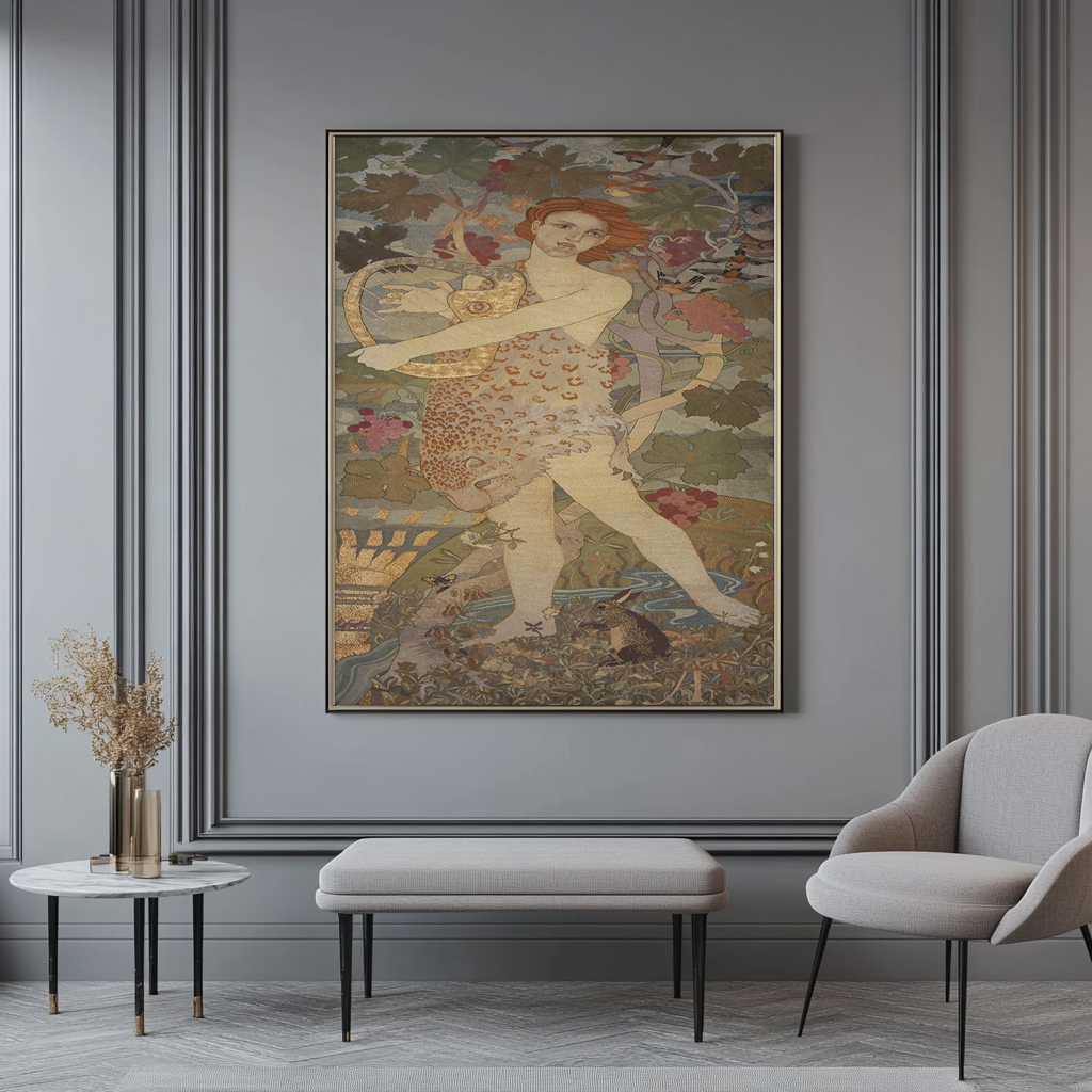 Le progrès d'une âme : L'entrée - Phoebe Anna Traquair - Toile premium 430g (qualité galerie)