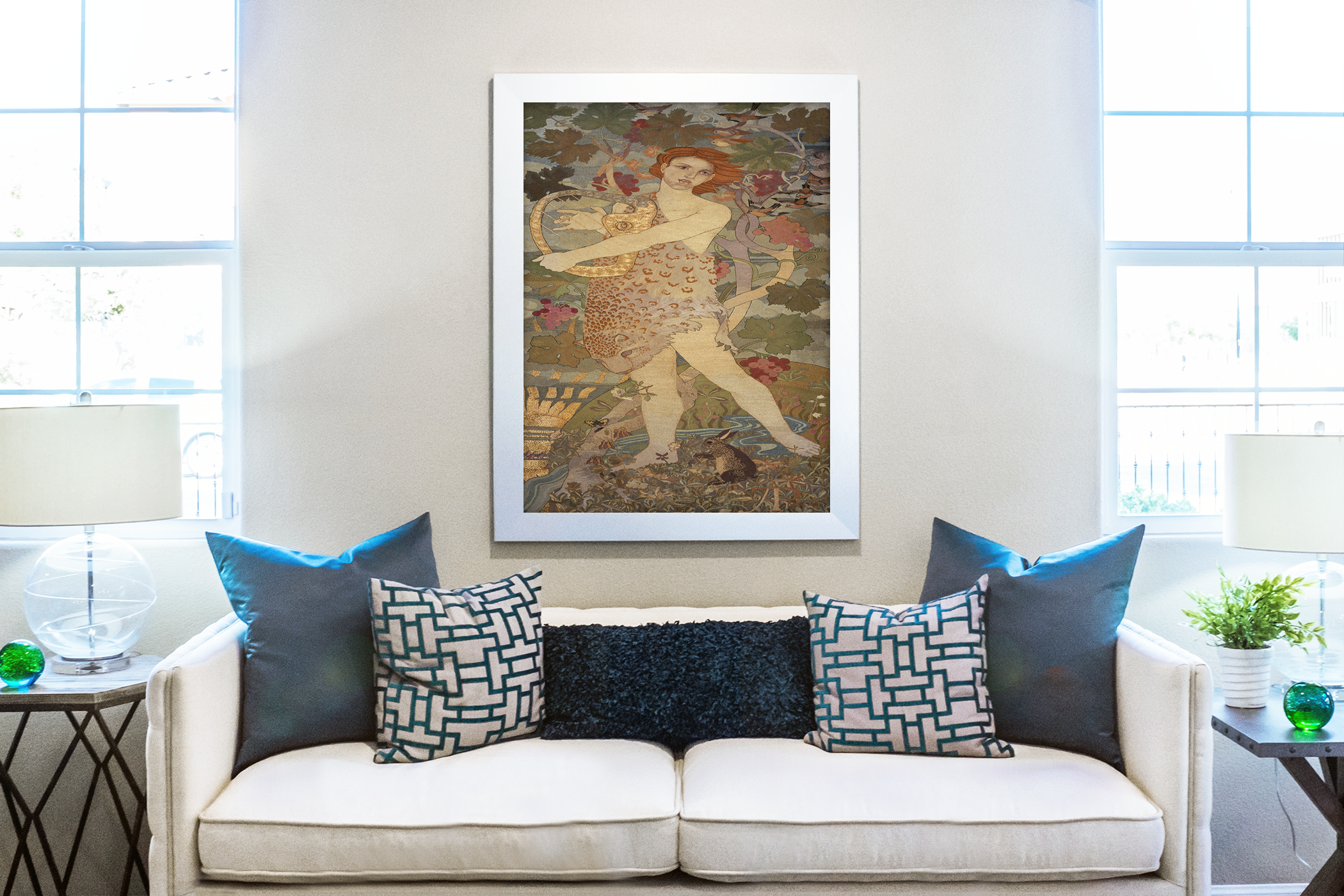 The Progress of a Soul: The Entrance - Phoebe Anna Traquair - Premium canvas 430g (gallery quality)