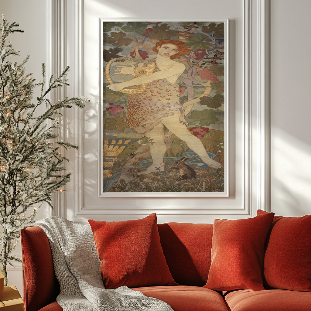 The Progress of a Soul: The Entrance - Phoebe Anna Traquair - Premium canvas 430g (gallery quality)
