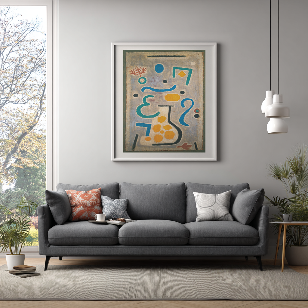 The Vase - Paul Klee - Premium canvas 430g (gallery quality)