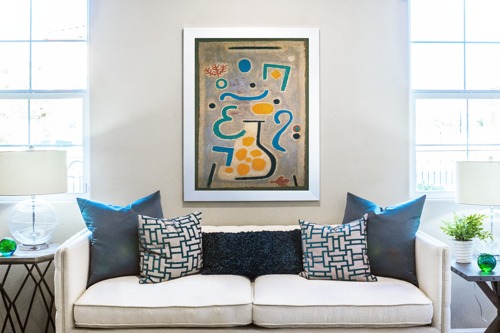 Le vase - Paul Klee - Toile premium 430g (qualité galerie)