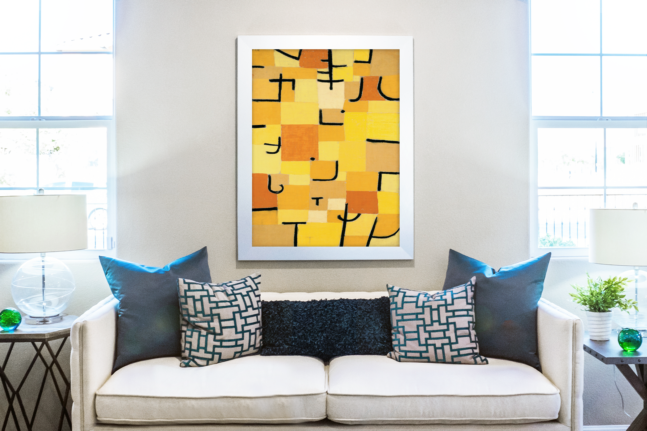 Yellow Signs - Paul Klee - Premium Canvas 430g (gallery quality)