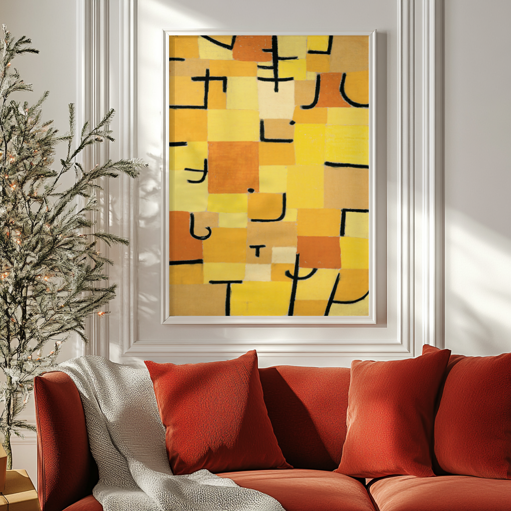 Yellow Signs - Paul Klee - Premium Canvas 430g (gallery quality)