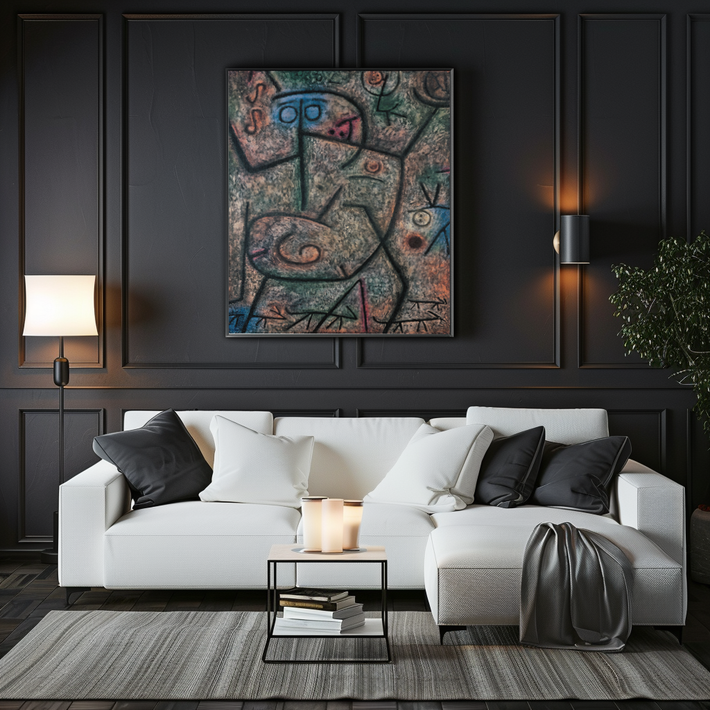 Oh these rumors! -Paul Klee - Premium 430g canvas (gallery quality)