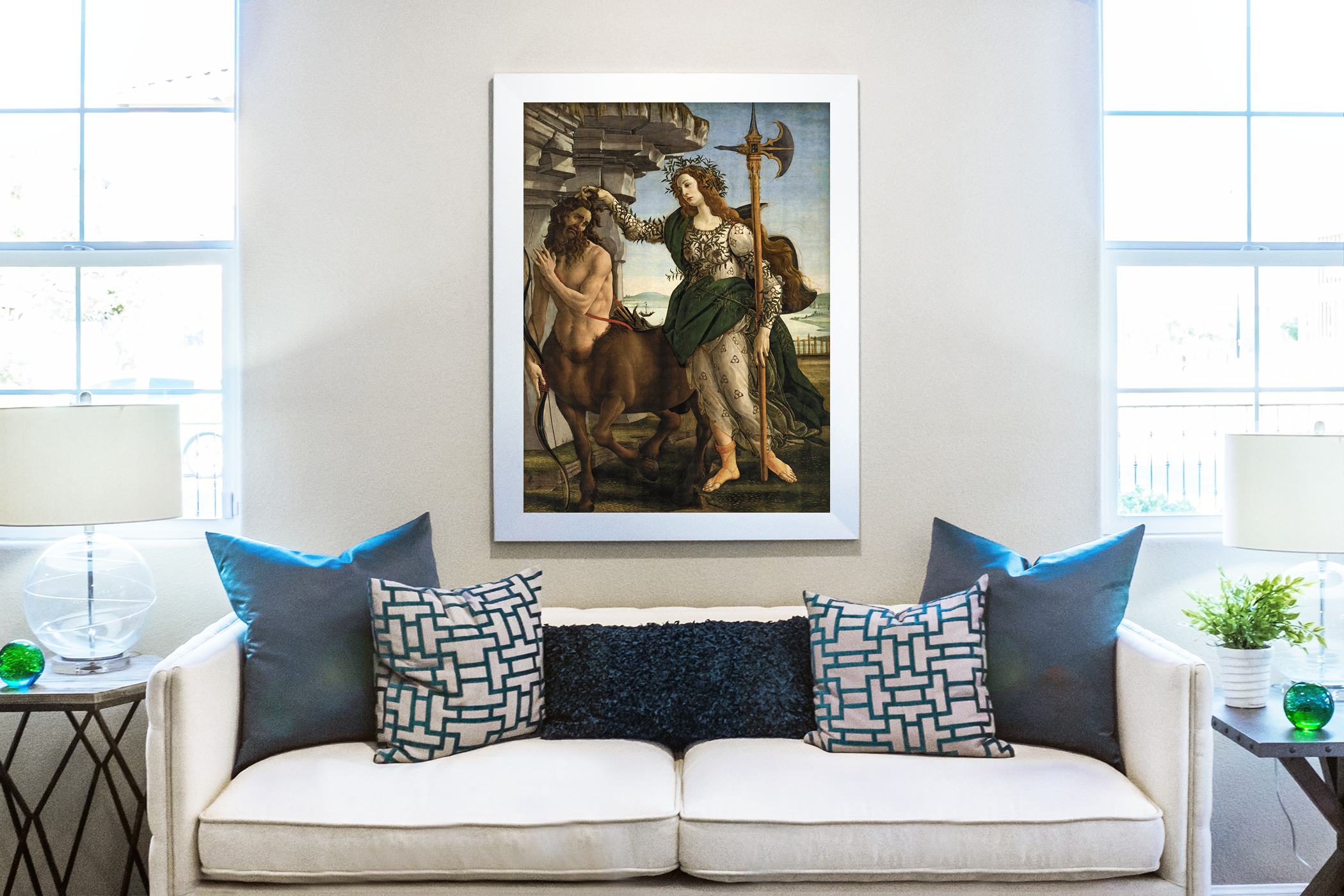 Pallas et le centaure - Sandro Botticelli - Toile premium 430g (qualité galerie)