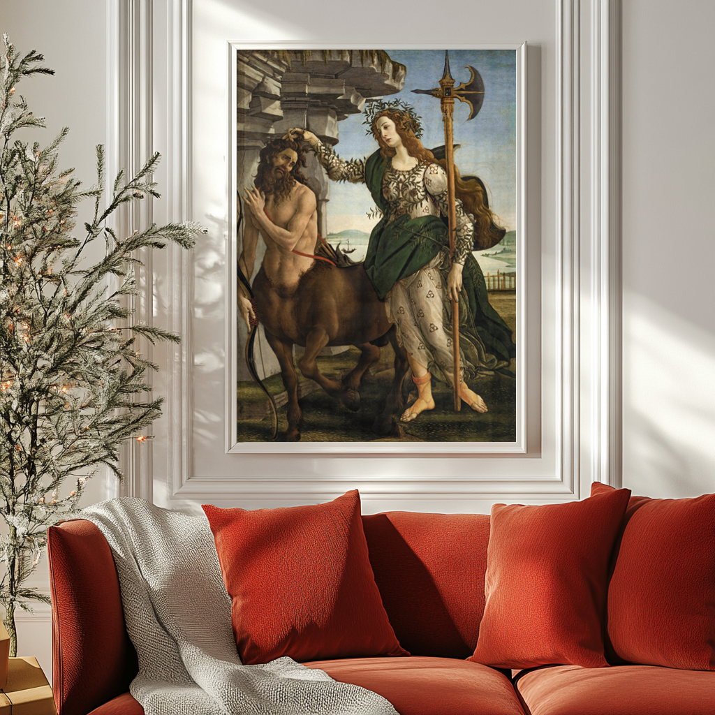 Pallas et le centaure - Sandro Botticelli - Toile premium 430g (qualité galerie)