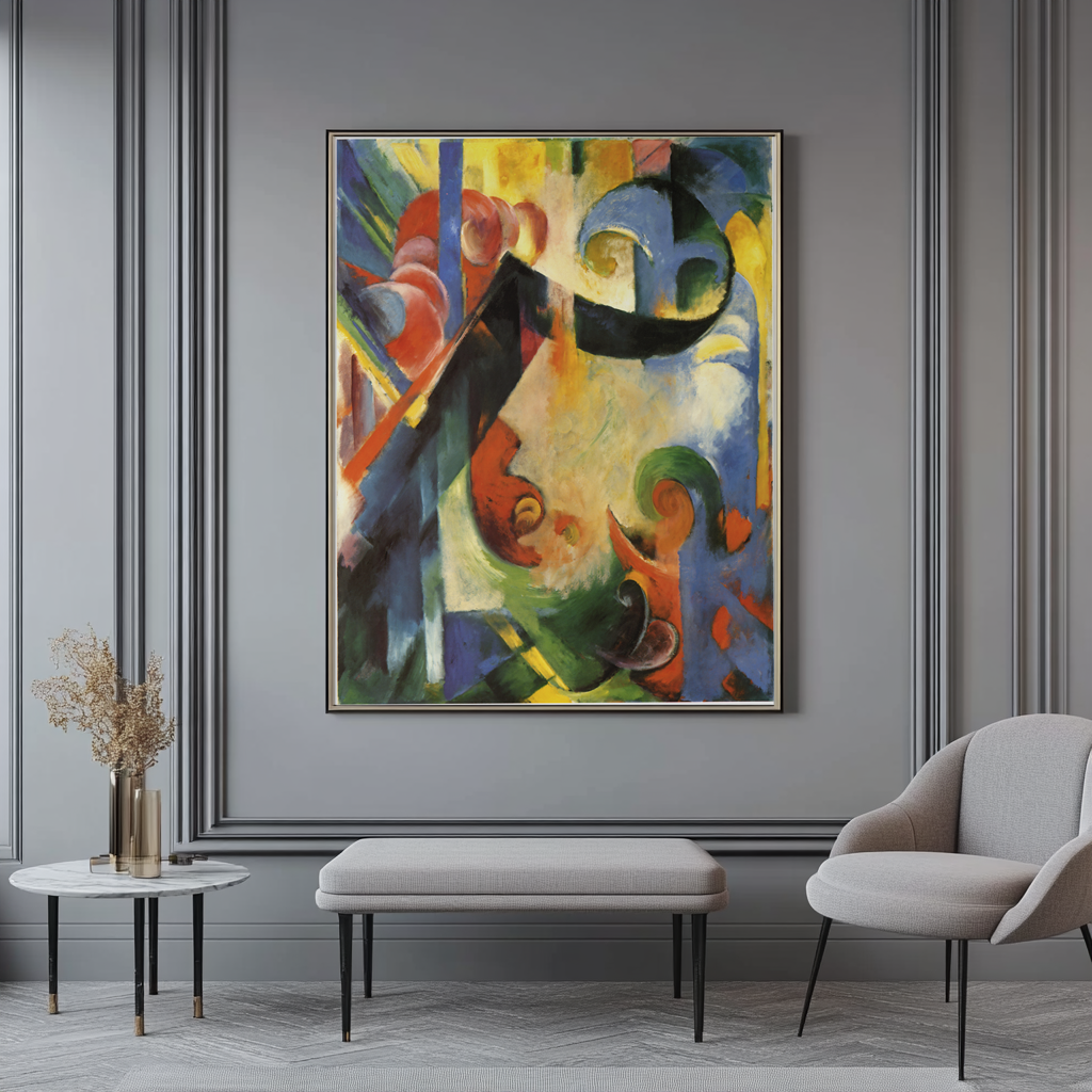 Formes brisées - Franz Marc - Toile premium 430g (qualité galerie)