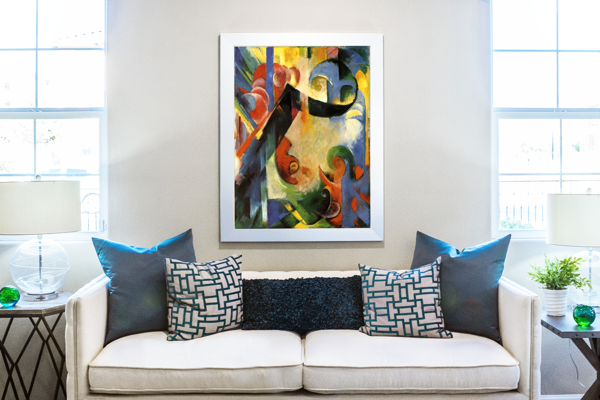 Broken Forms - Franz Marc - Premium Canvas 430g (gallery quality)