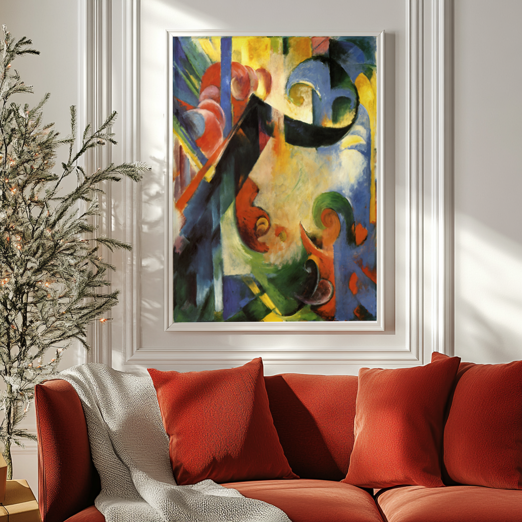 Formes brisées - Franz Marc - Toile premium 430g (qualité galerie)