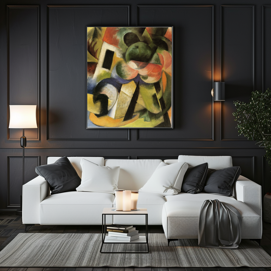 Little Composition II - Franz Marc - Premium canvas 430g (gallery quality)
