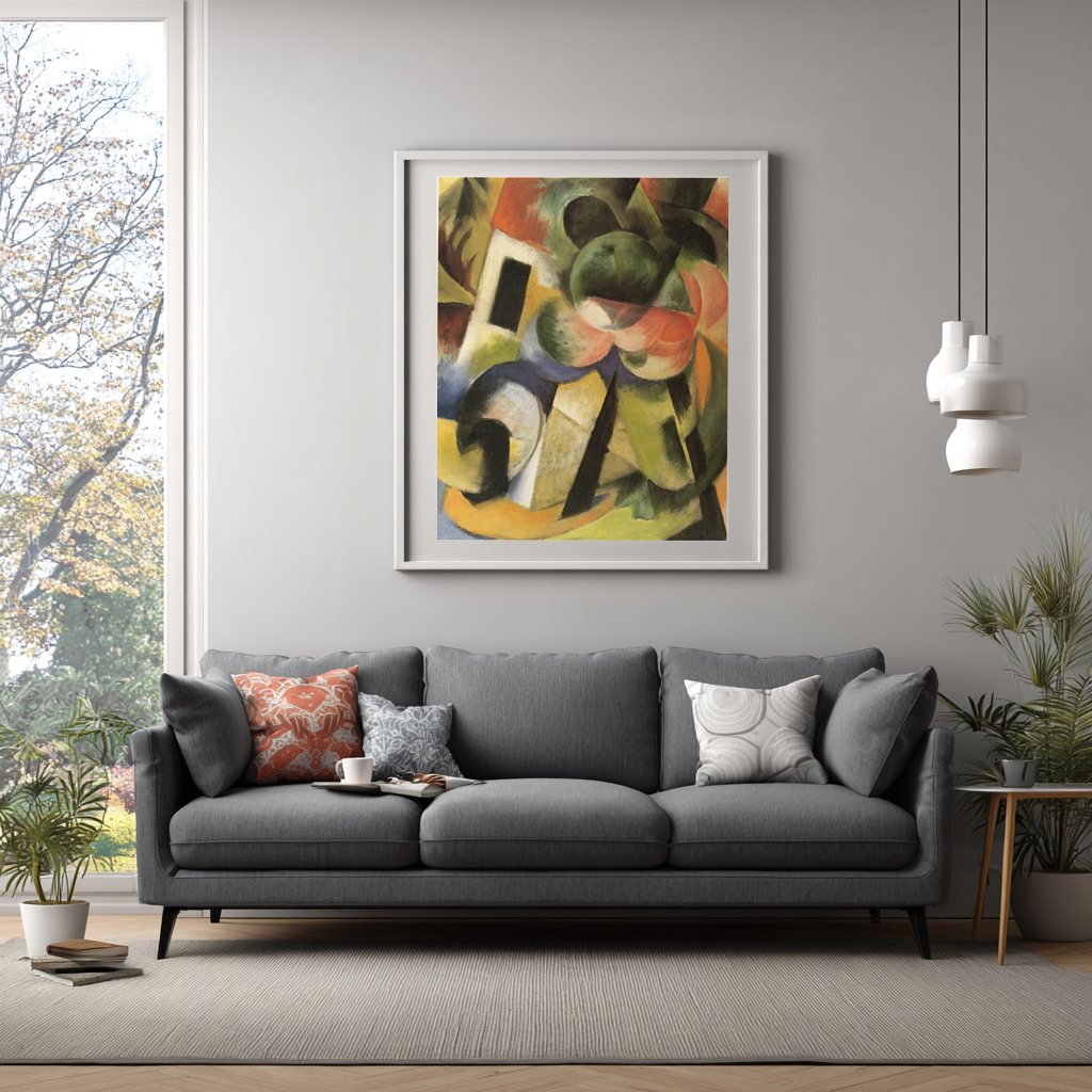 Little Composition II - Franz Marc - Premium canvas 430g (gallery quality)