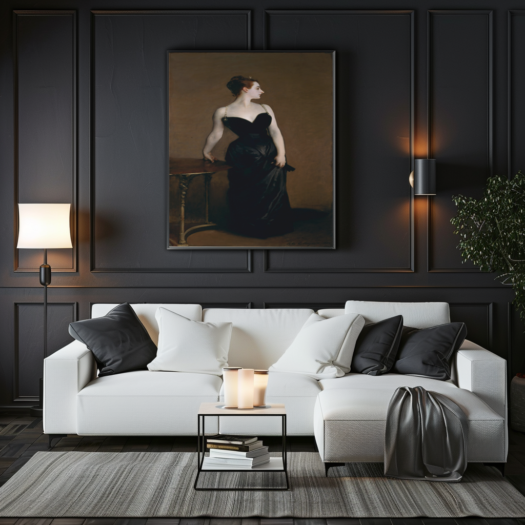 Portrait de Madame X - John Singer Sargent - Toile premium 430g (qualité galerie)