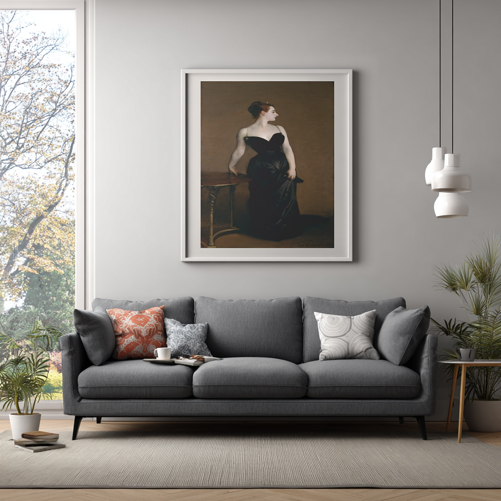 Portrait of Madame X - John Singer Sargent - Premium Canvas 430g (gallery quality)
