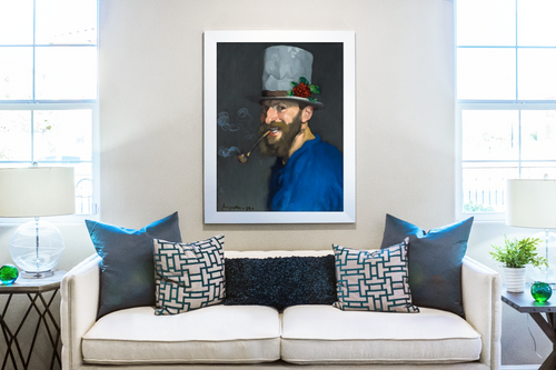 Self-Portrait with Pipe - Louis Anquetin - Premium Canvas 430g (gallery quality)