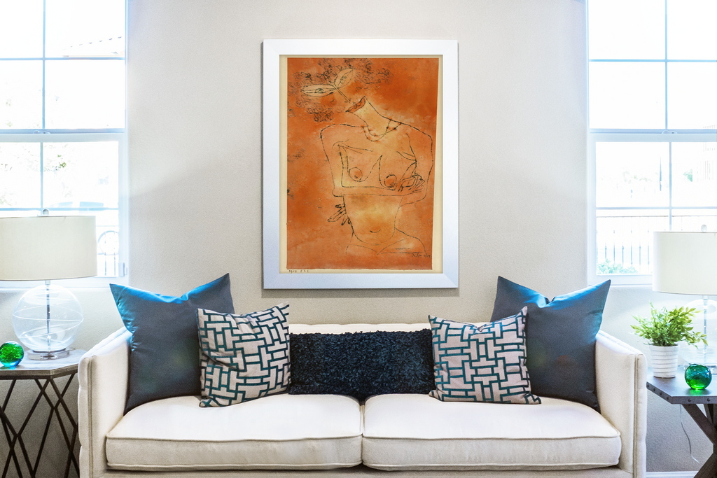 Lady Bowing Her Head - Paul Klee - Premium canvas 430g (gallery quality)