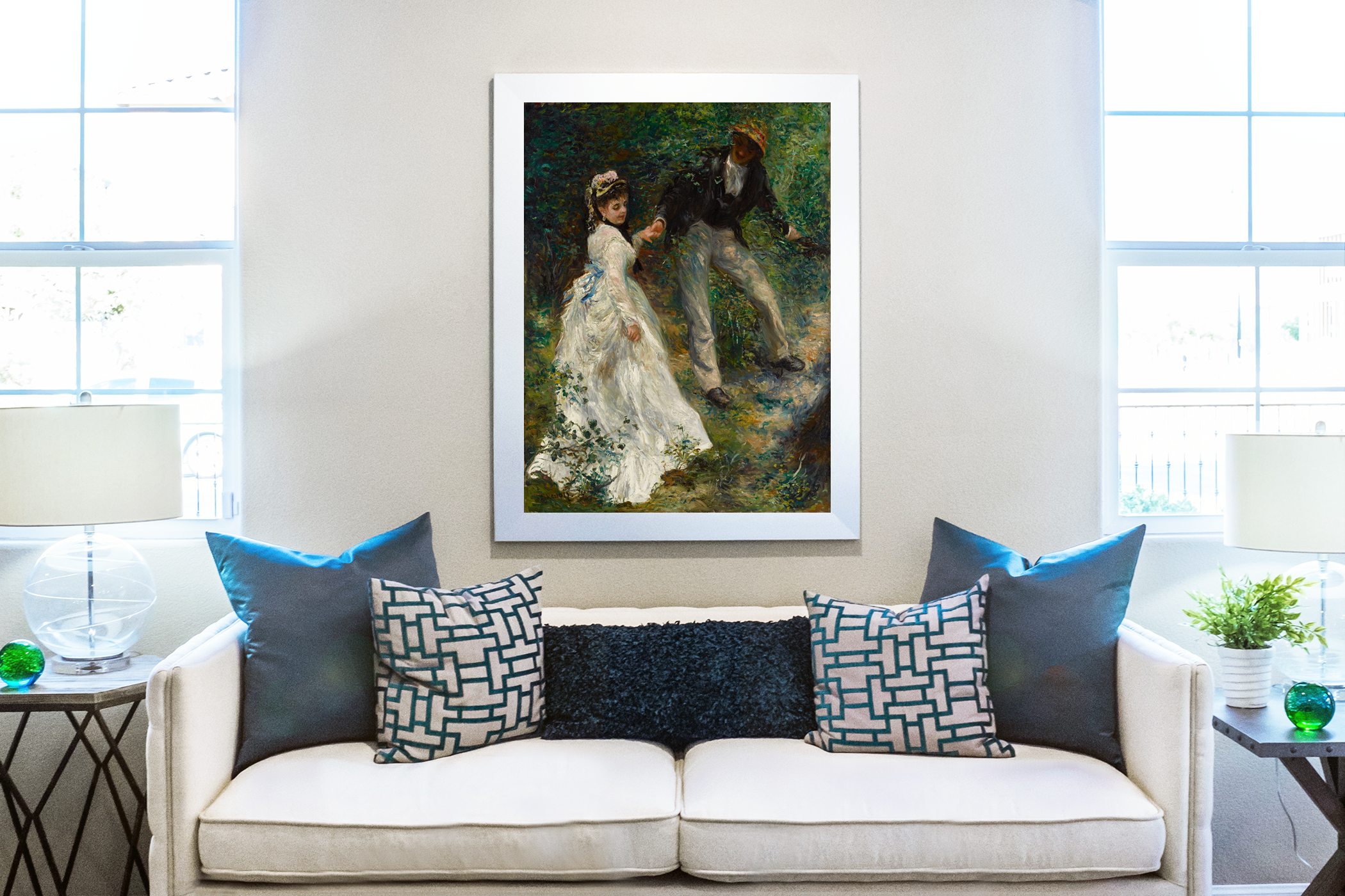 The Walk - Pierre-Auguste Renoir - 430g premium canvas (gallery quality)