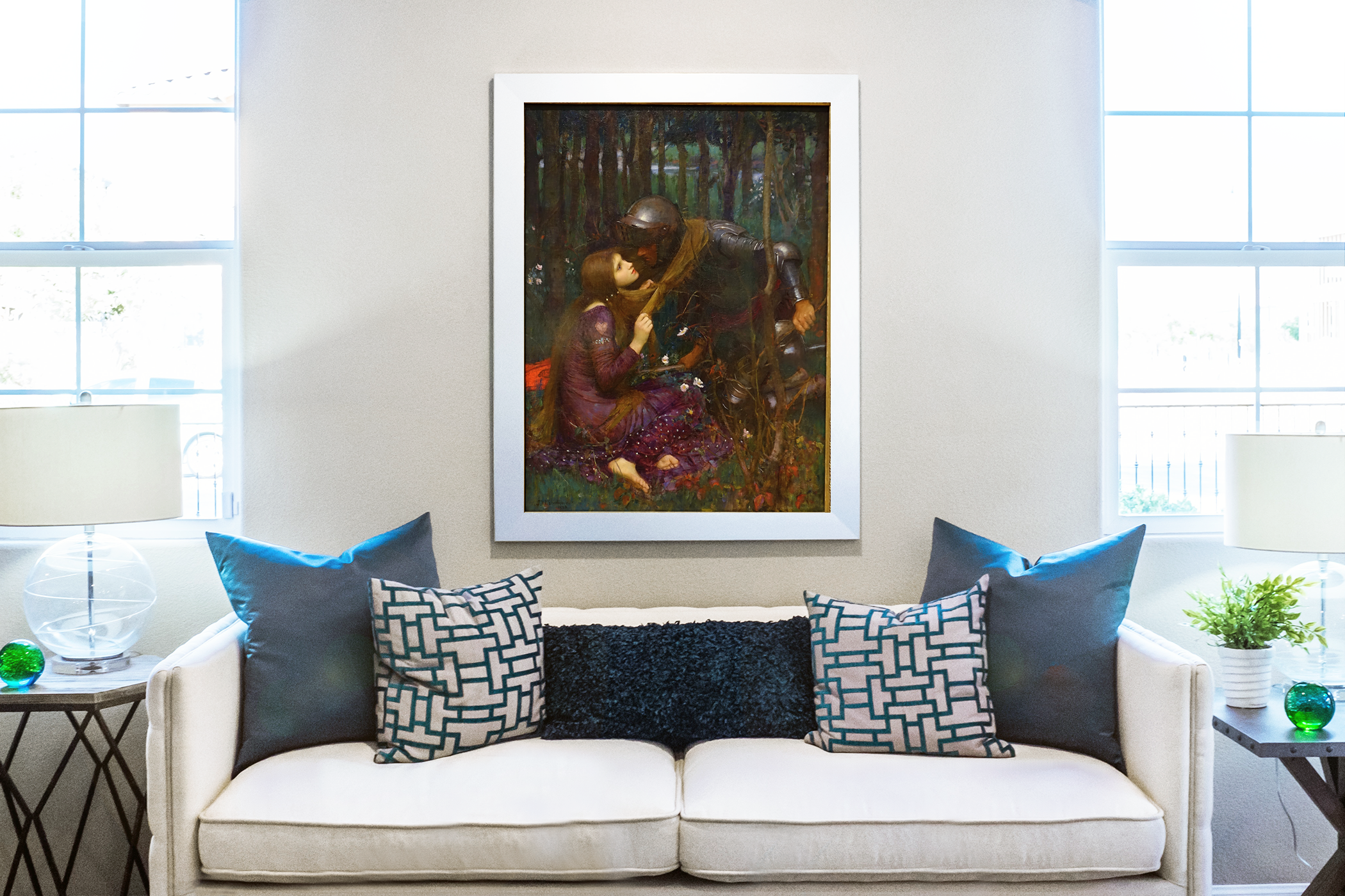 La Belle Dame sans Merci - John William Waterhouse - Toile premium 430g (qualité galerie)