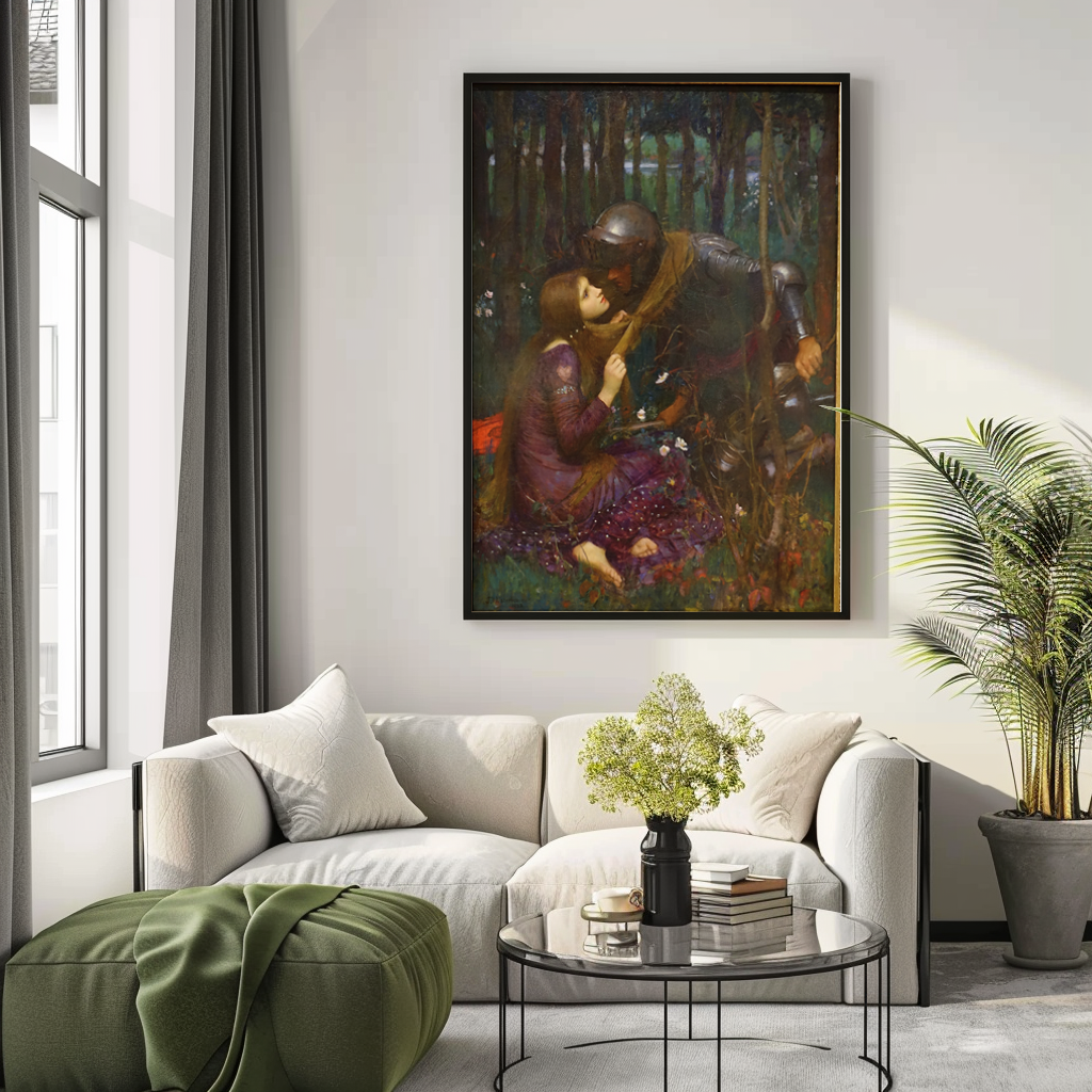 La Belle Dame sans Merci - John William Waterhouse - Toile premium 430g (qualité galerie)