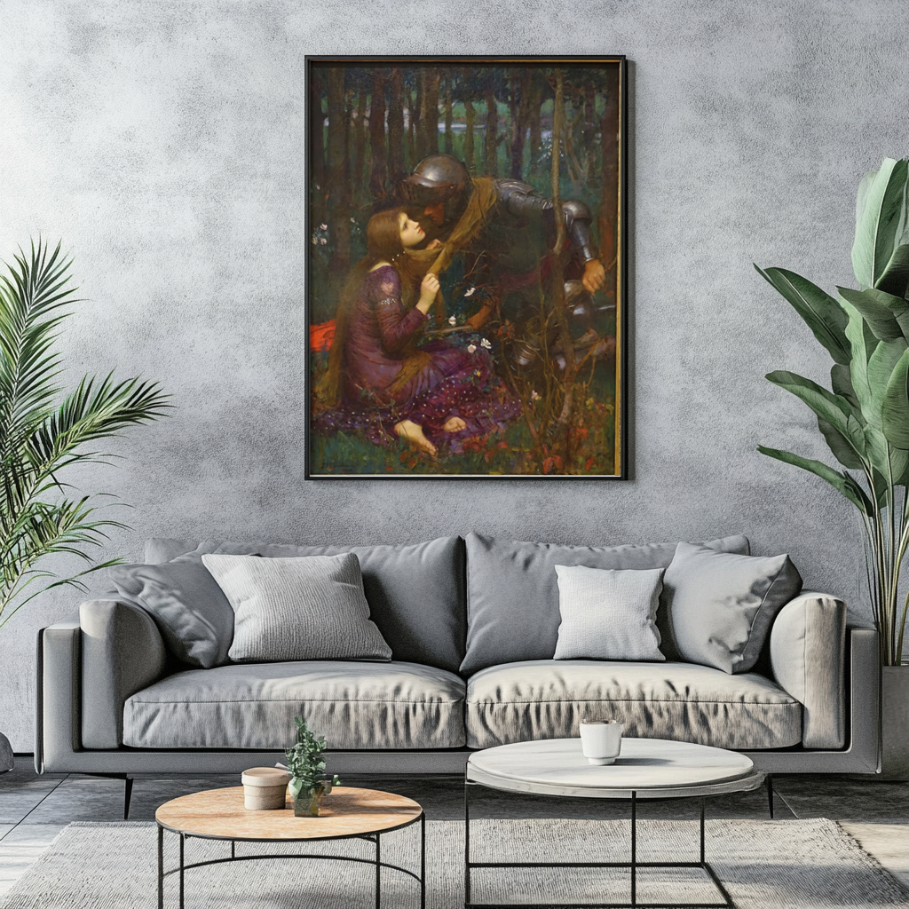 La Belle Dame sans Merci - John William Waterhouse - Toile premium 430g (qualité galerie)