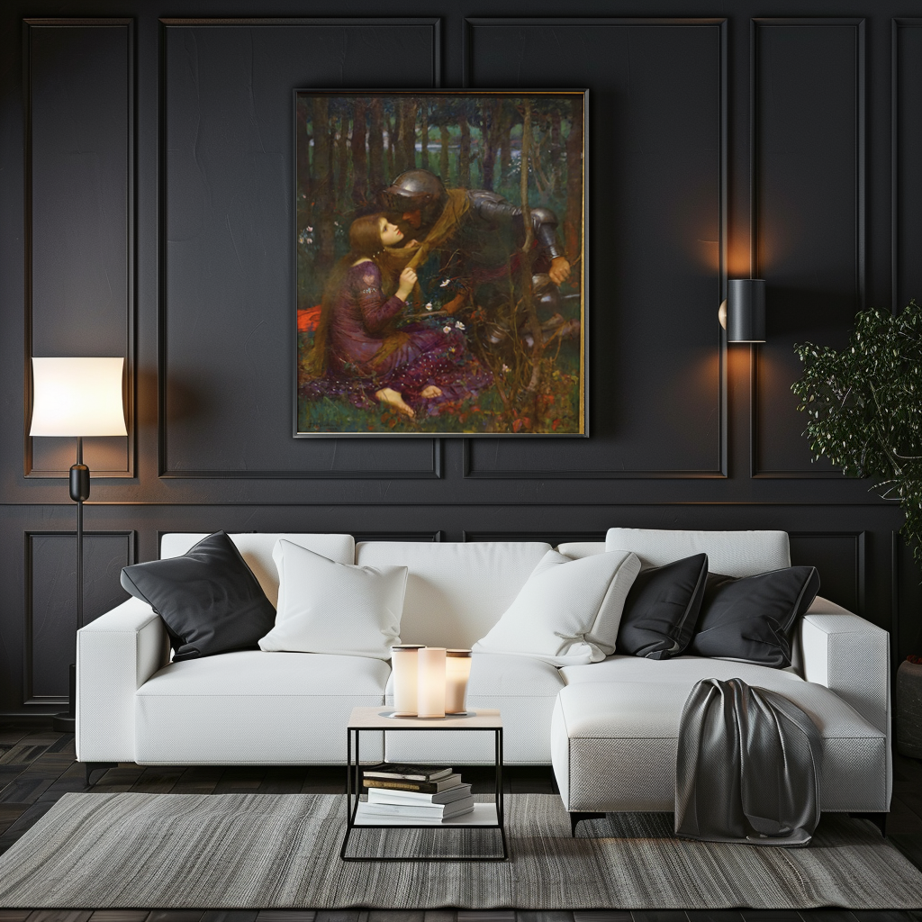 La Belle Dame sans Merci - John William Waterhouse - Premium canvas 430g (gallery quality)