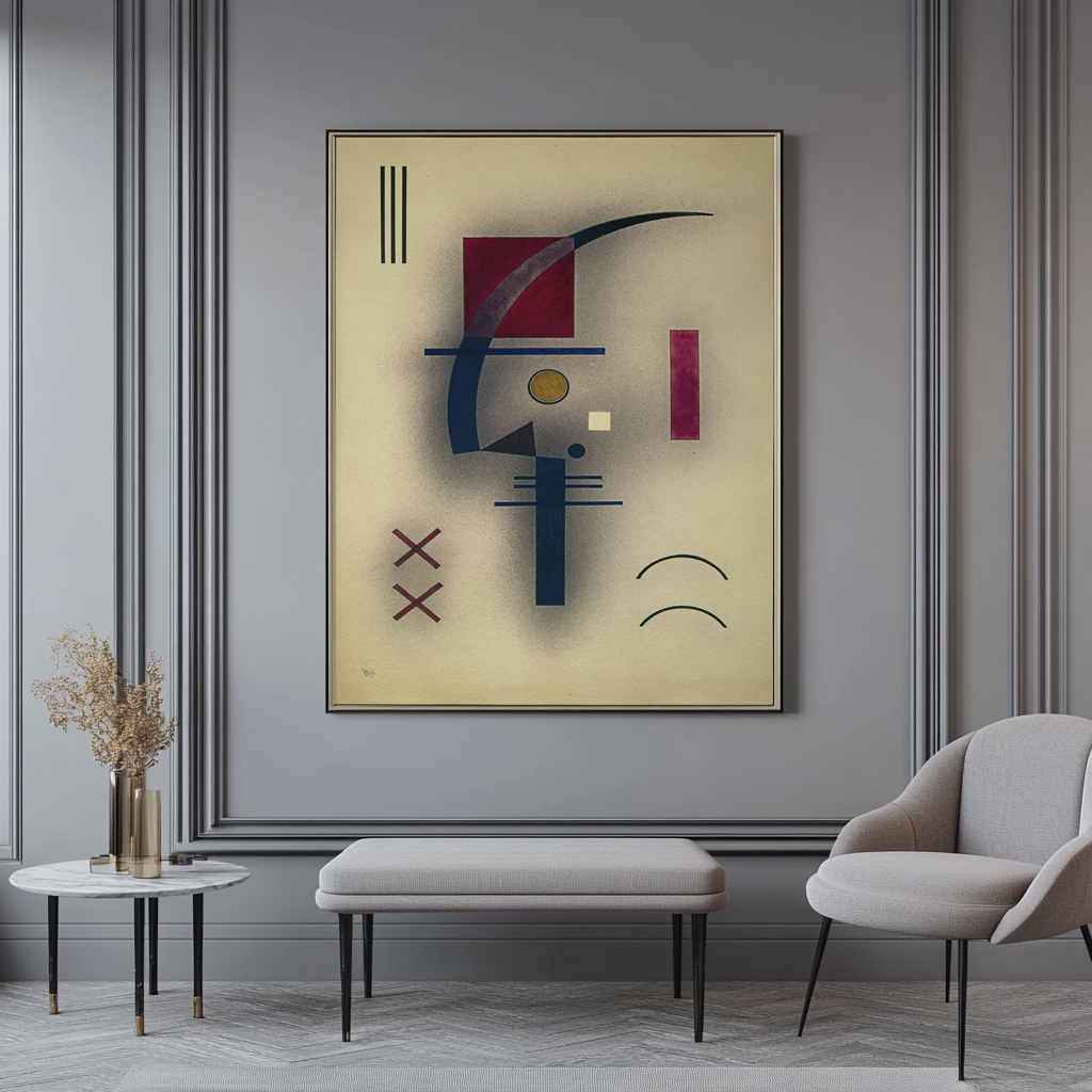 Petit Blanc - Vassily Kandinsky - Toile premium 430g (qualité galerie)