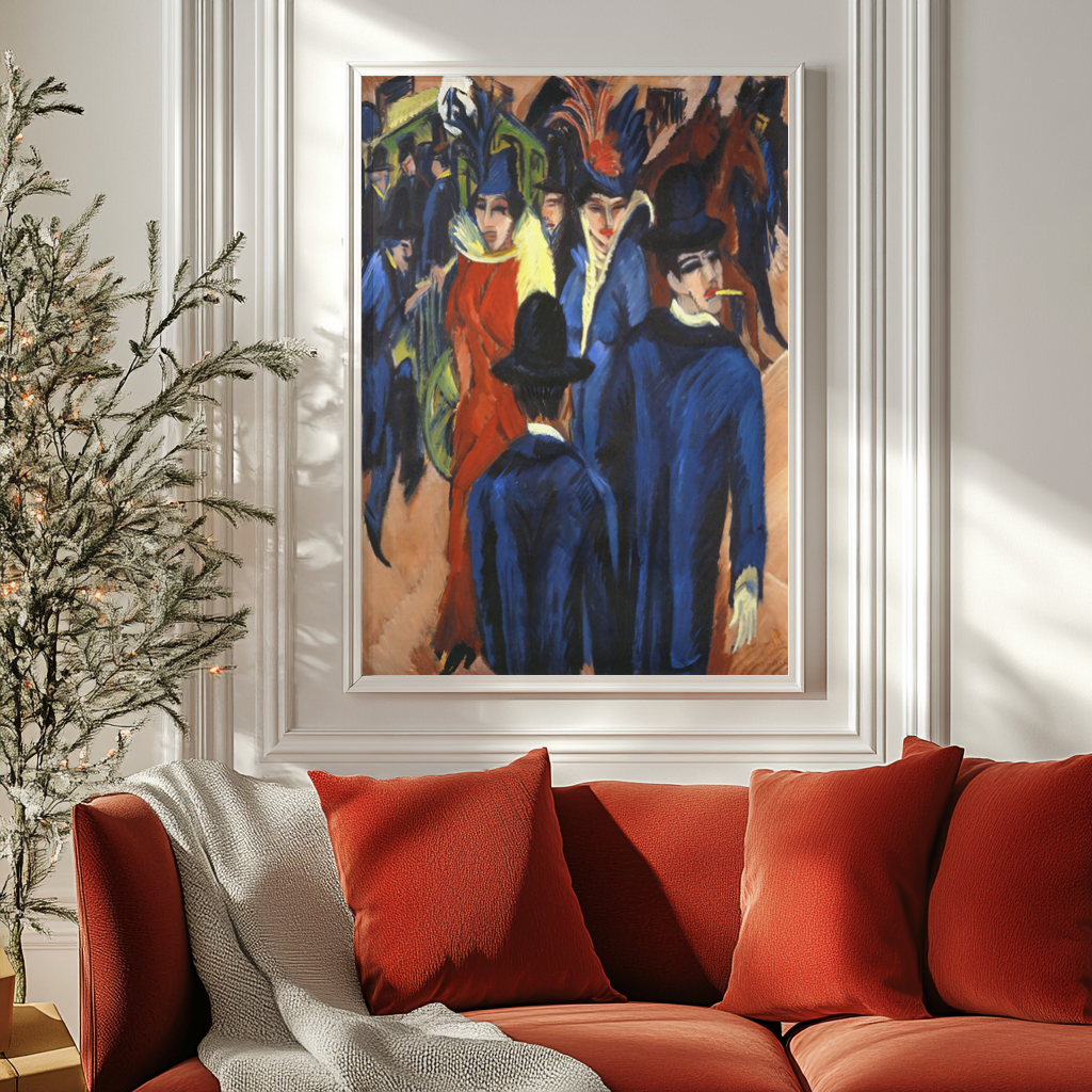 Berlin Street Scene - Ernst Ludwig Kirchner - Premium canvas 430g (gallery quality)