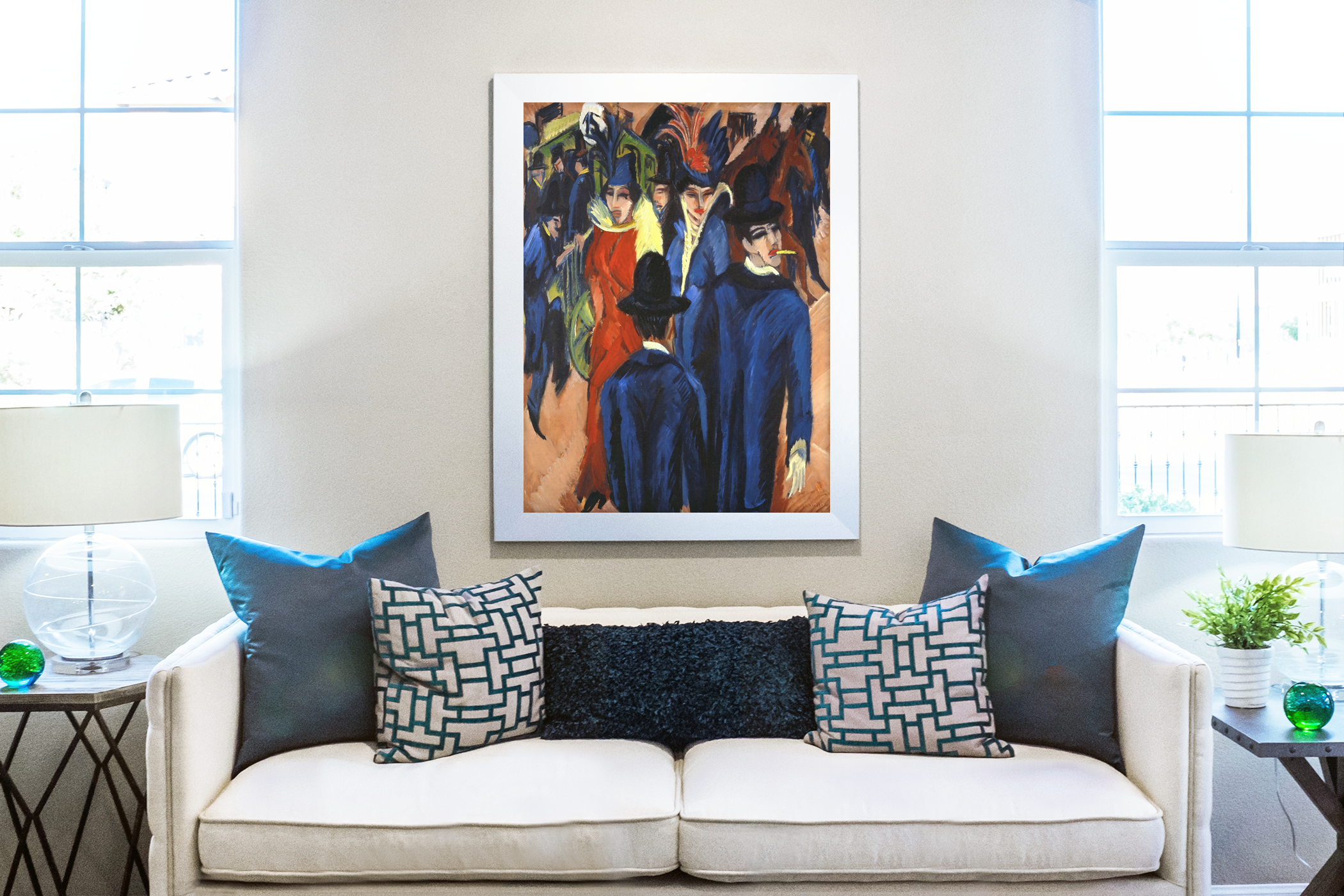 Scène de rue berlinoise - Ernst Ludwig Kirchner - Toile premium 430g (qualité galerie)