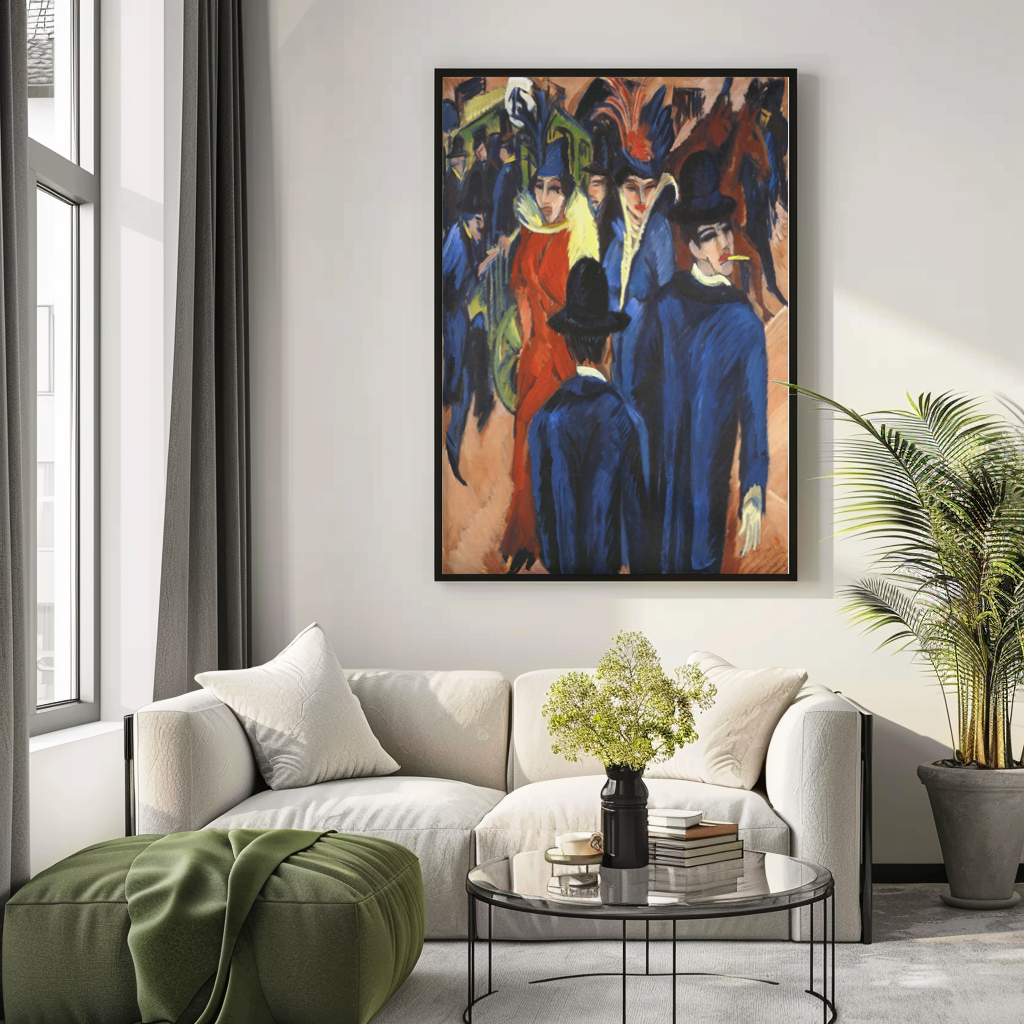 Berlin Street Scene - Ernst Ludwig Kirchner - Premium canvas 430g (gallery quality)