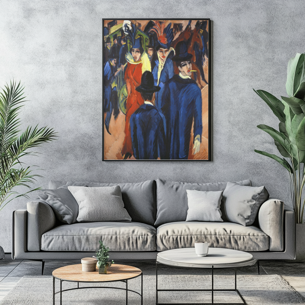 Berlin Street Scene - Ernst Ludwig Kirchner - Premium canvas 430g (gallery quality)