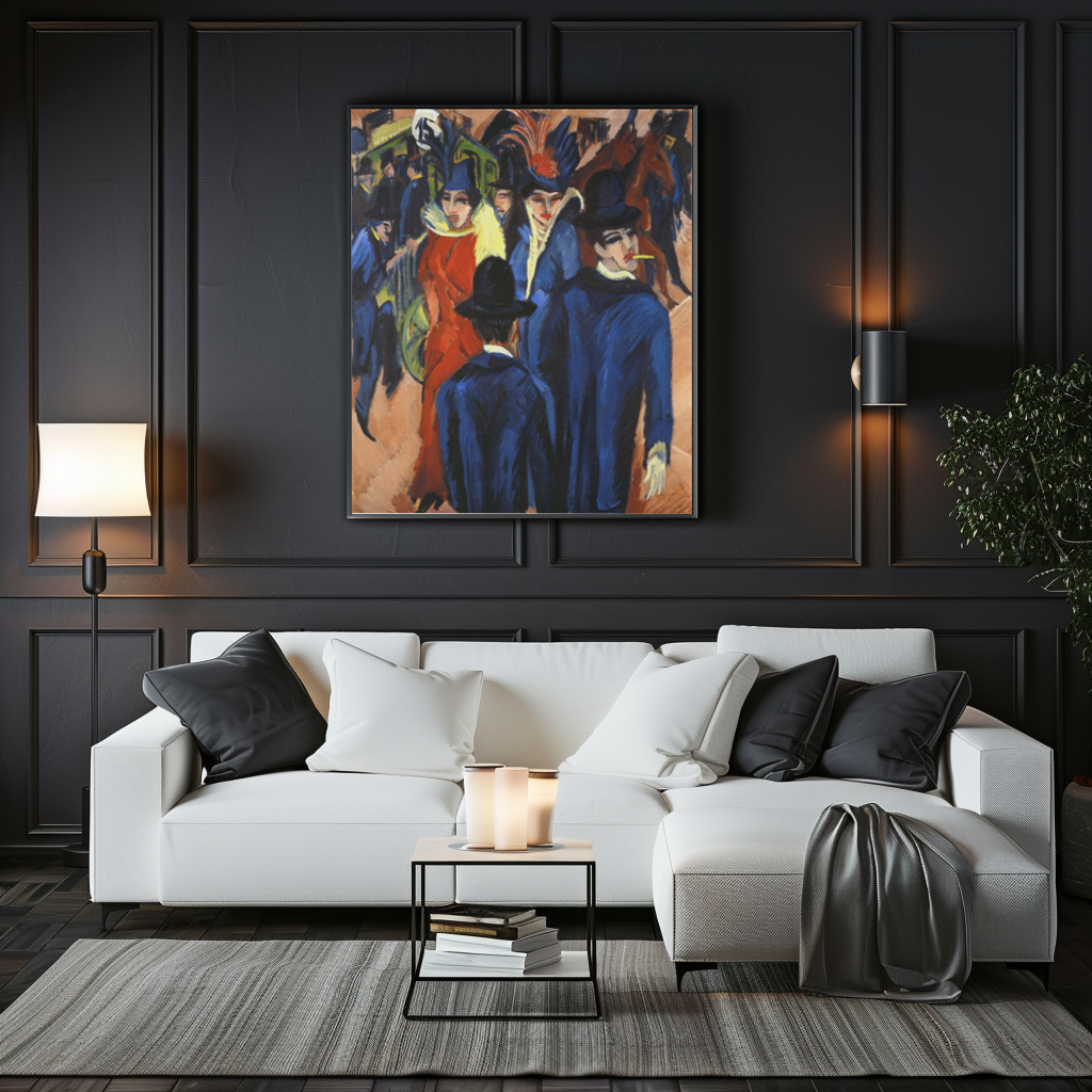 Berlin Street Scene - Ernst Ludwig Kirchner - Premium canvas 430g (gallery quality)