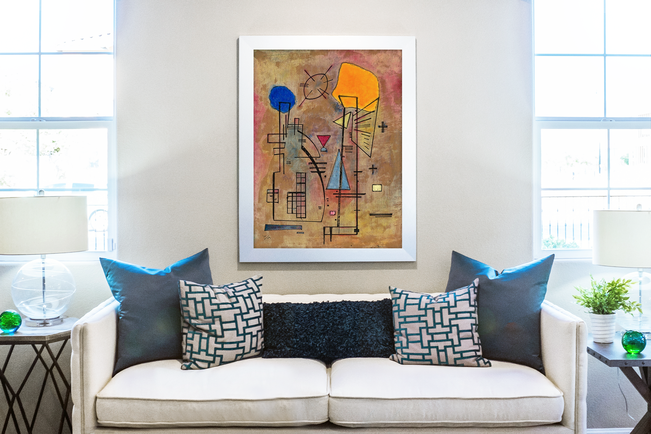 Un deux - Wassily Kandinsky - Toile premium 430g (qualité galerie)