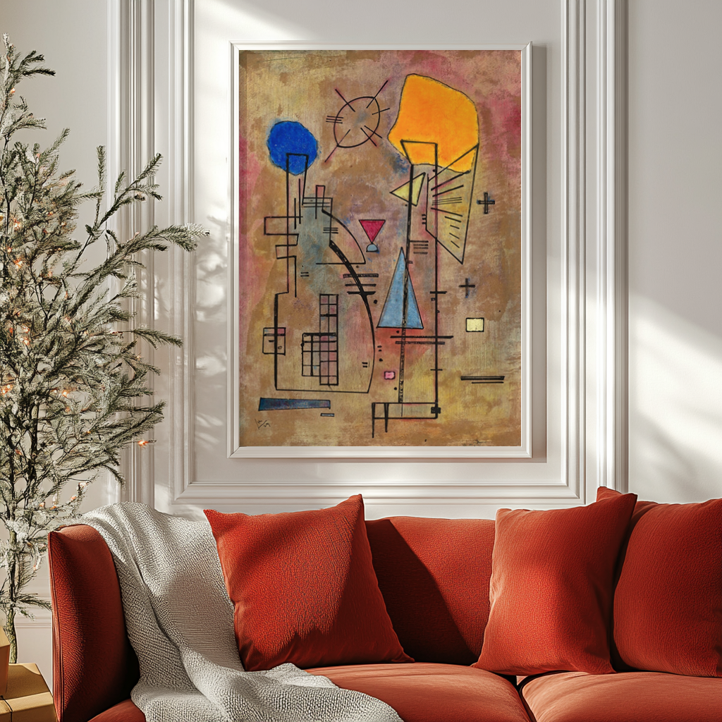 Un deux - Wassily Kandinsky - Toile premium 430g (qualité galerie)