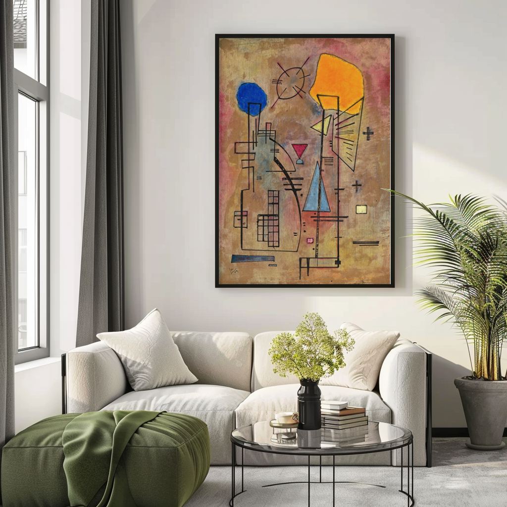 Un deux - Wassily Kandinsky - Toile premium 430g (qualité galerie)