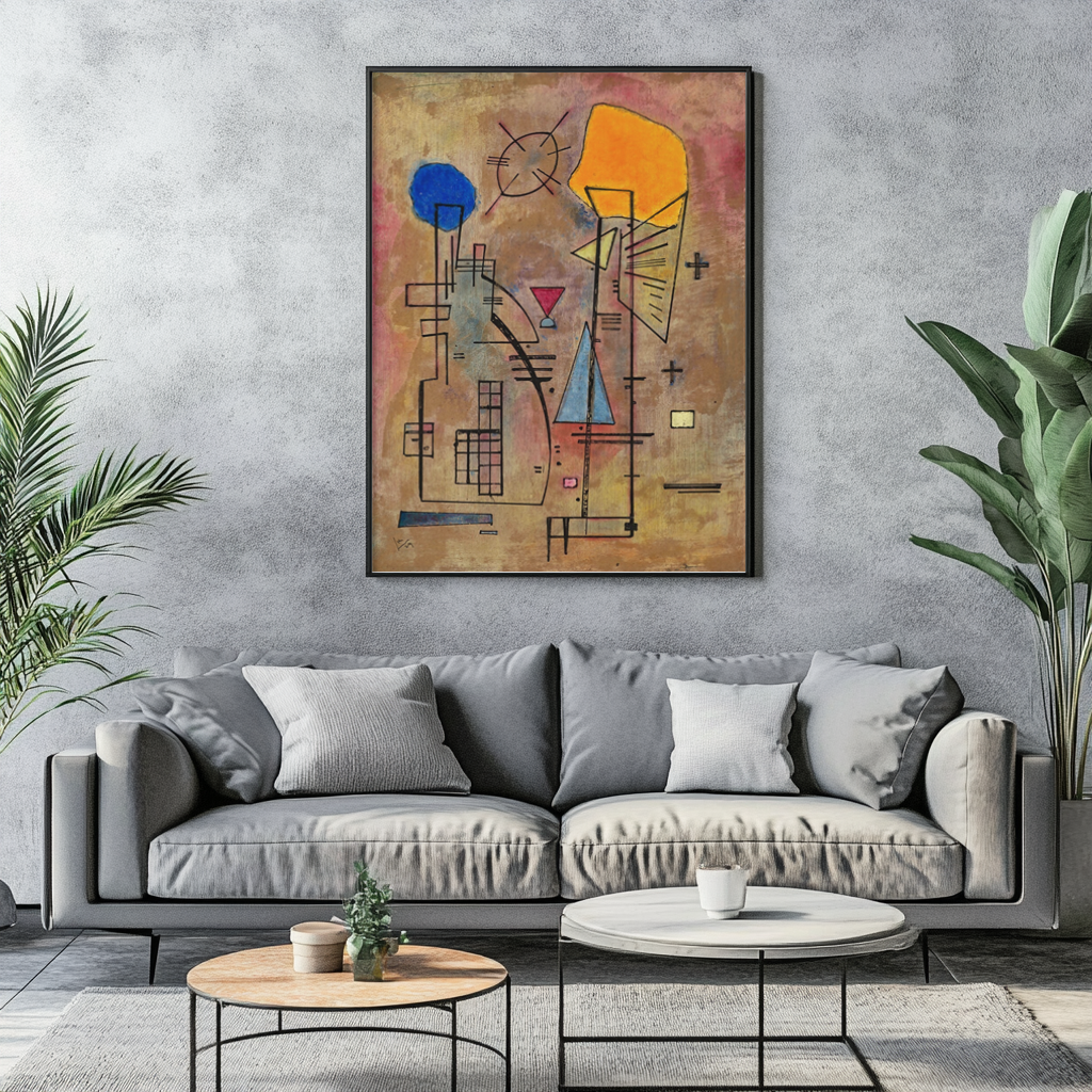 Un deux - Wassily Kandinsky - Toile premium 430g (qualité galerie)
