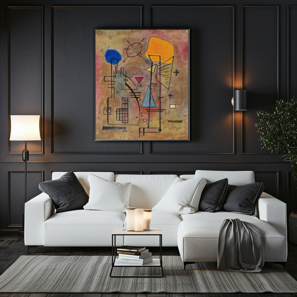Un deux - Wassily Kandinsky - Toile premium 430g (qualité galerie)