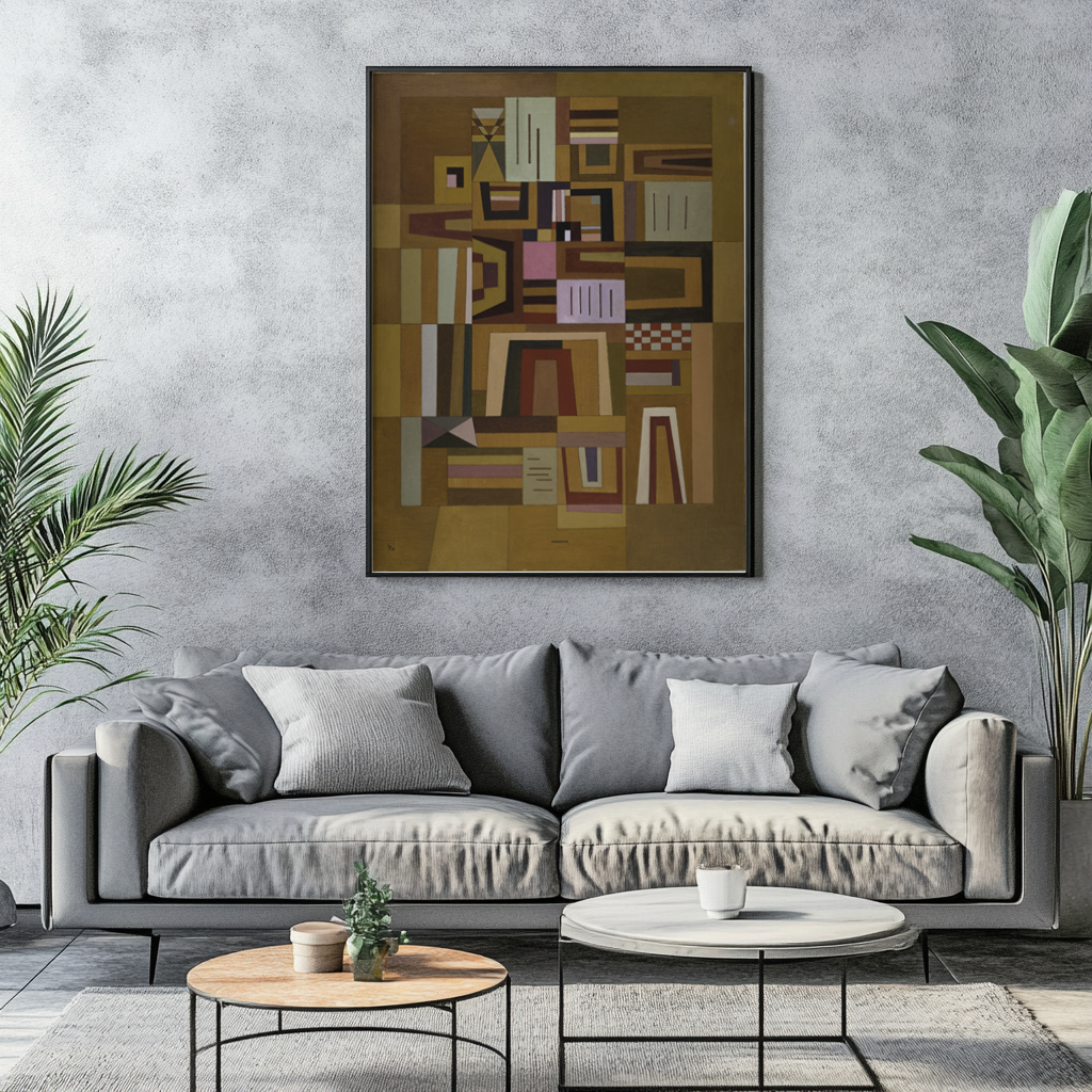 Compensation Rose - Wassily Kandinsky - Toile premium 430g (qualité galerie)
