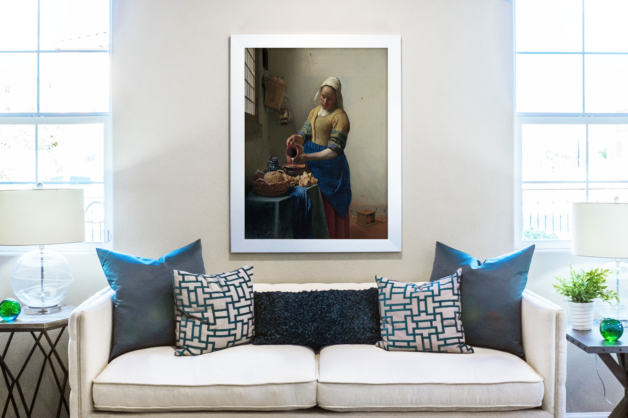 The Milkmaid - Johannes Vermeer - Premium canvas 430g (gallery quality)