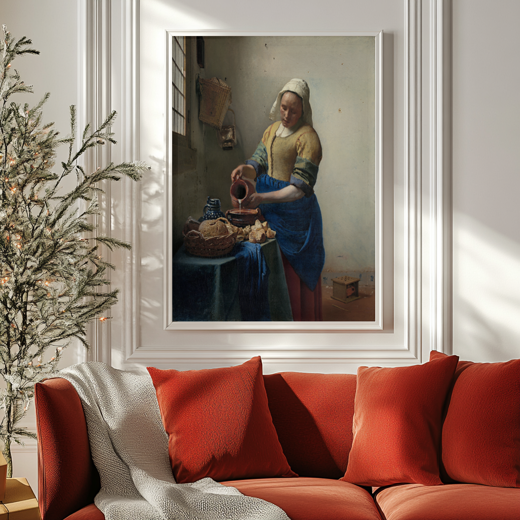La laitière - Johannes Vermeer - Toile premium 430g (qualité galerie)