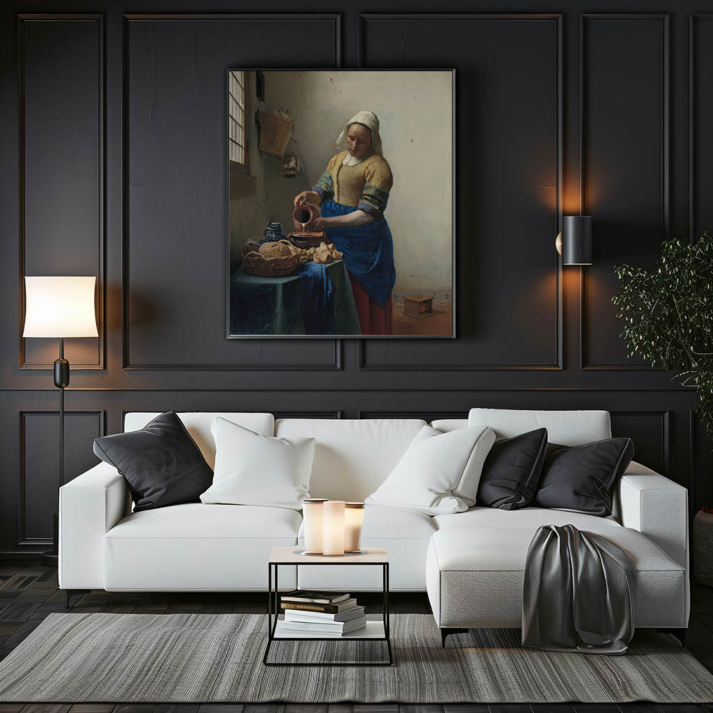 La laitière - Johannes Vermeer - Toile premium 430g (qualité galerie)