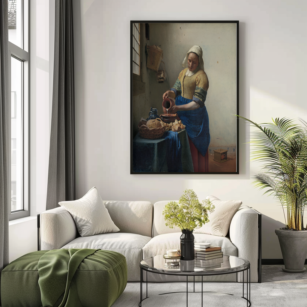 La laitière - Johannes Vermeer - Toile premium 430g (qualité galerie)