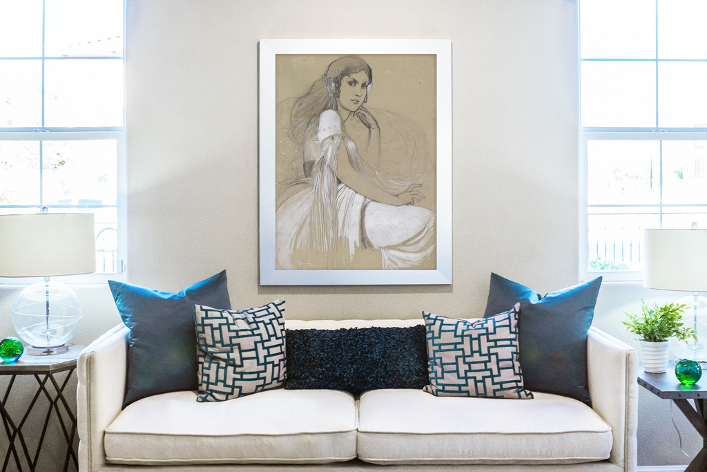 Portrait de Jaroslava - Alphonse Mucha - Toile premium 430g (qualité galerie)