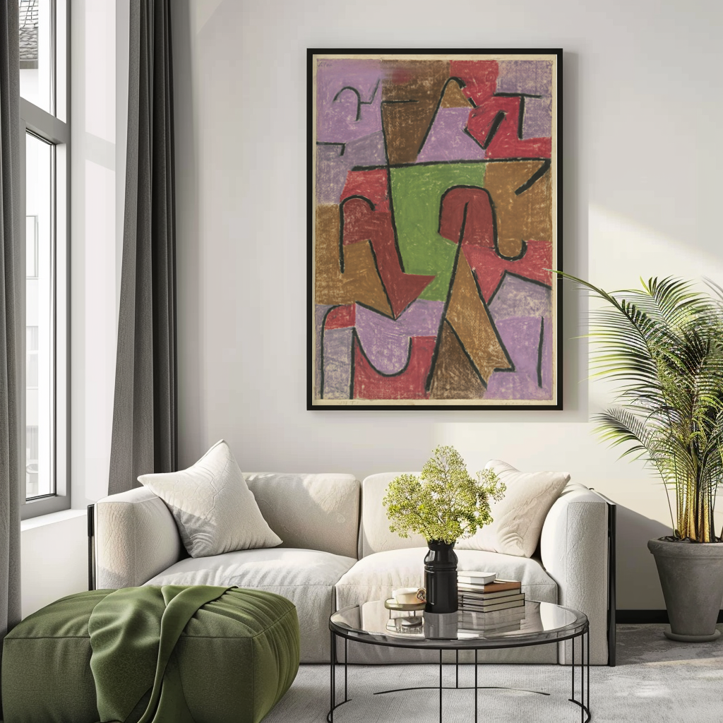 Indian - Paul Klee - Premium 430g Canvas (Gallery Quality)
