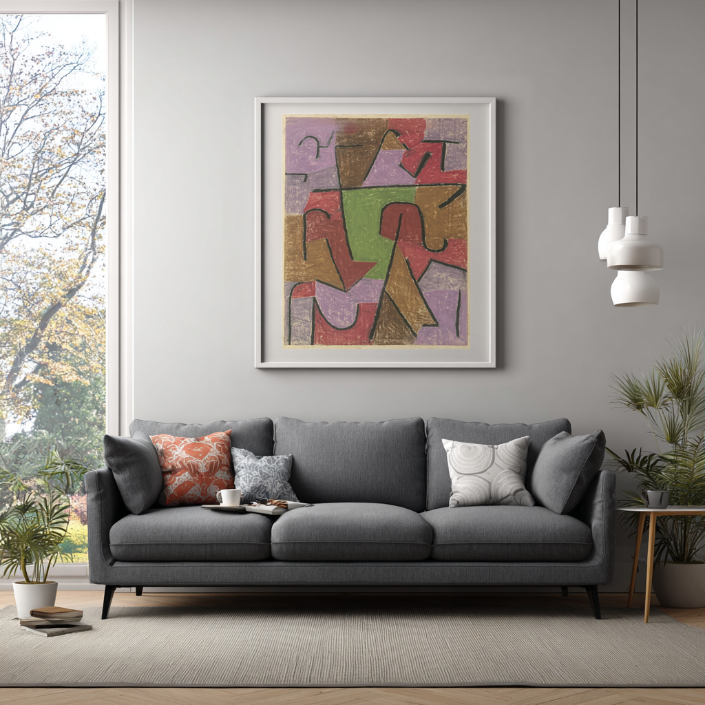 Indian - Paul Klee - Premium 430g Canvas (Gallery Quality)