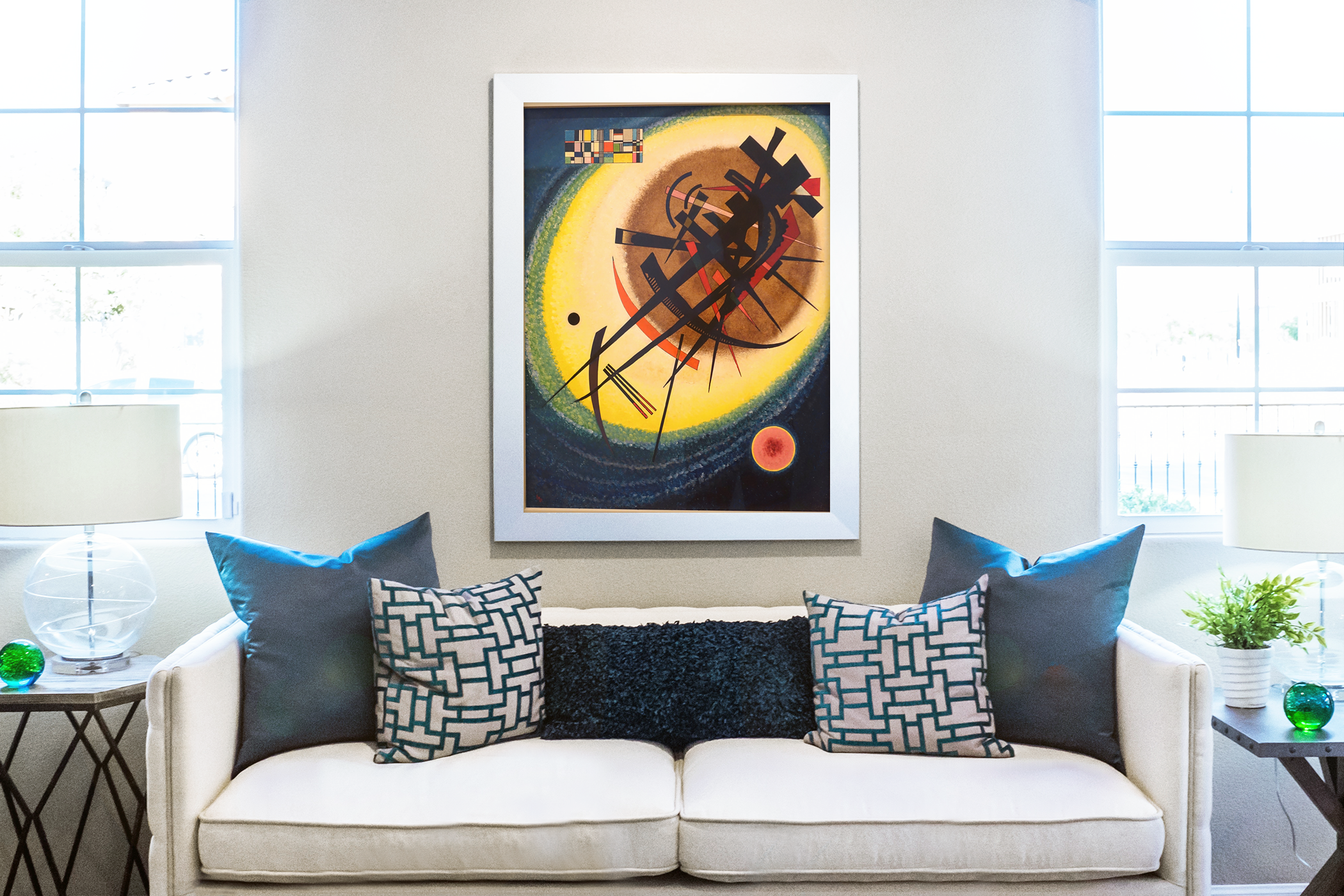In the Bright Oval - Wassily Kandinsky - Premium canvas 430g (gallery quality)