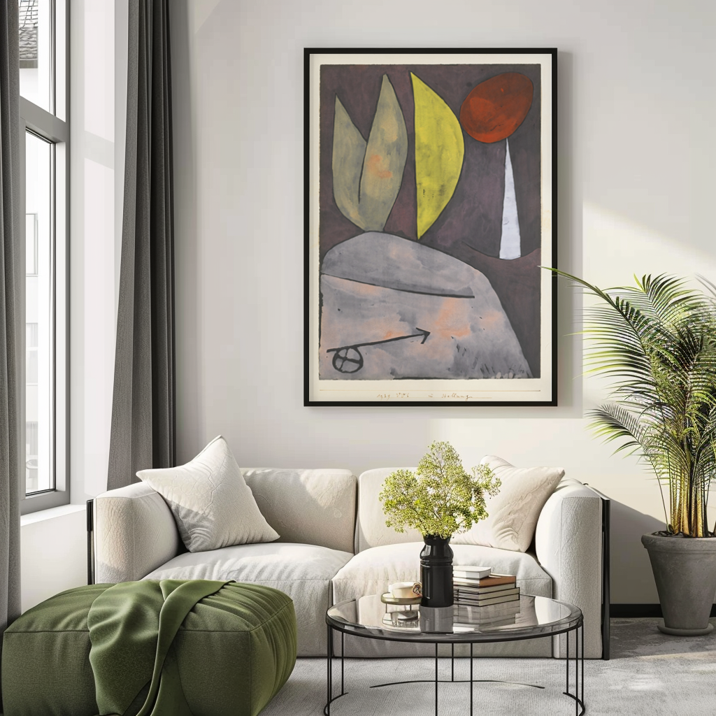 En position - Paul Klee - Toile premium 430g (qualité galerie)